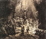 REMBRANDT Harmenszoon van Rijn The Three Crosses painting